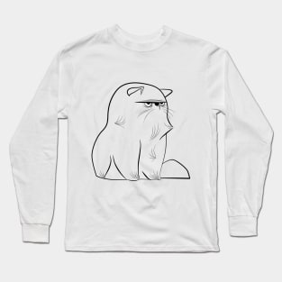 Cute and angry cat Long Sleeve T-Shirt